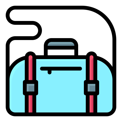 Luggage Generic Outline Color icon