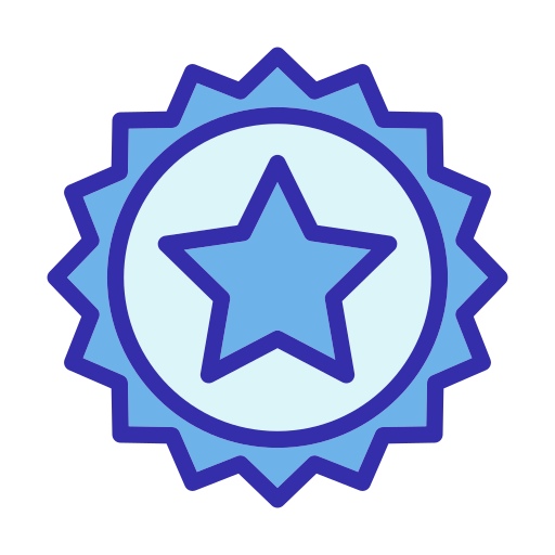 Badge Generic Blue Icon