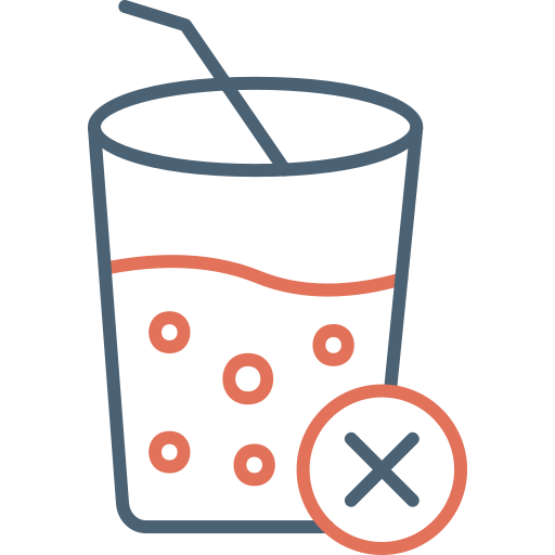 No soft drink free icon