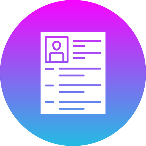 Icono De Curriculum Vitae Generic Flat Gradient