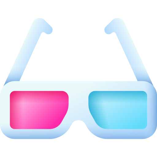 gafas 3d icono gratis