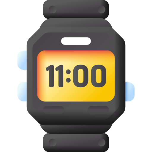 Reloj digital icono gratis