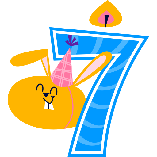 7 gratuit sticker