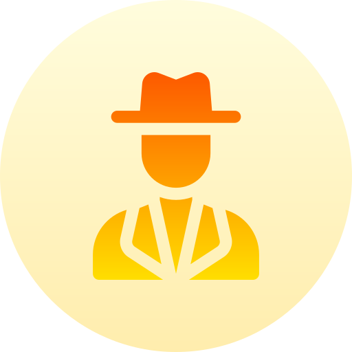 Detective Basic Gradient Circular icon