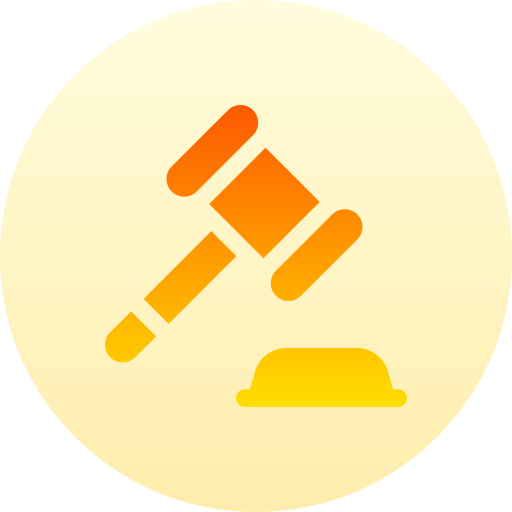 Gavel Basic Gradient Circular icon