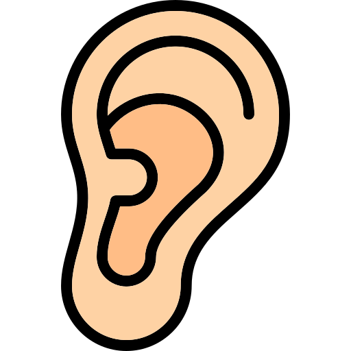 Ear Generic Outline Color icon