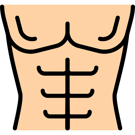 abdominales icono gratis