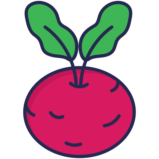 Kohlrabi Generic Outline Color icon