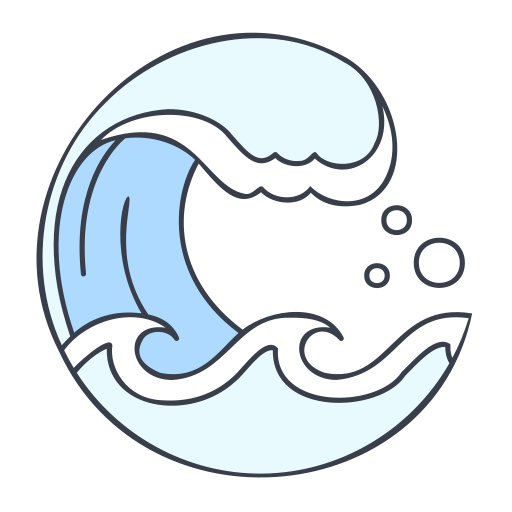 olas del mar icono gratis