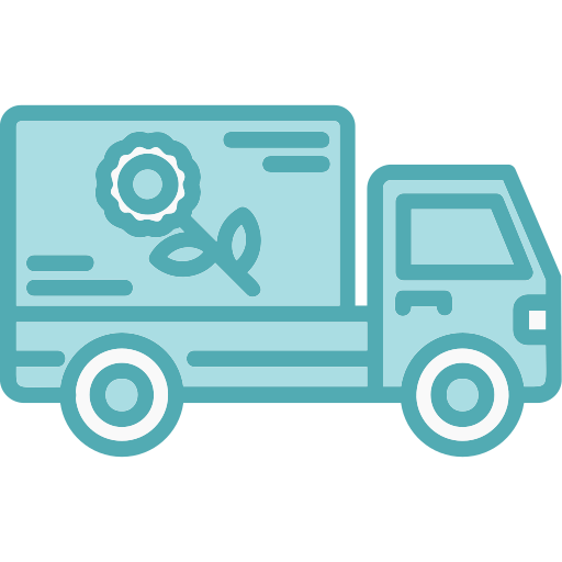 camión de reparto icono gratis