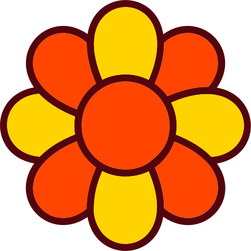 Flower Generic Outline Color icon