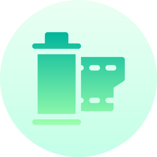 carrete de película icono gratis