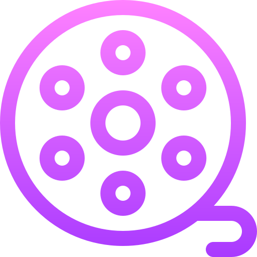 carrete de película icono gratis