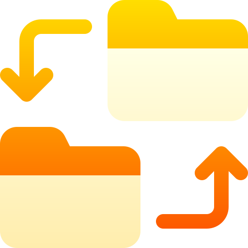 Transfer Basic Gradient Gradient icon