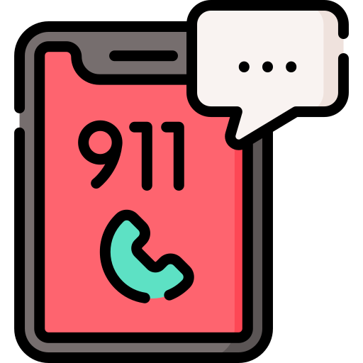 llamada al 911 icono gratis