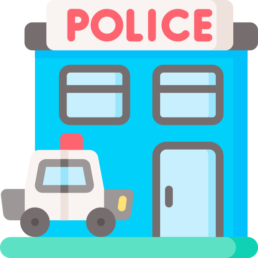 estación de policía icono gratis