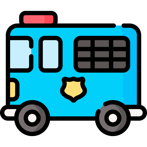 camioneta de la policía icono gratis