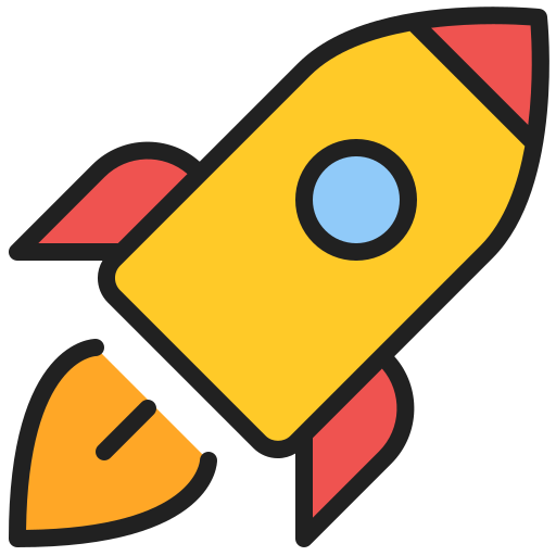 Rocket Generic Outline Color icon