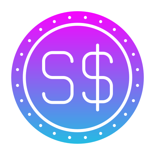 dolar de singapur icono gratis