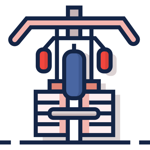 estación de gimnasio icono gratis
