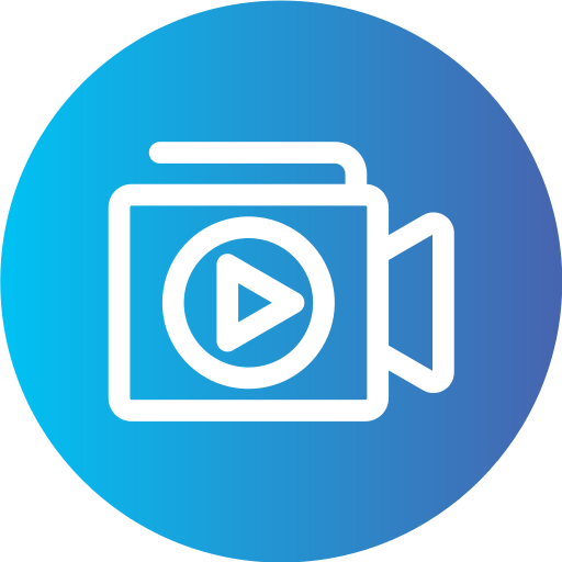 grabación de vídeo icono gratis