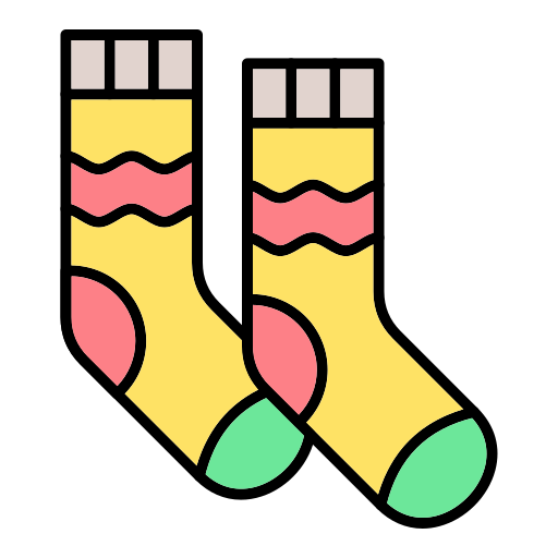 Socks Generic Outline Color icon