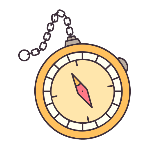 Compass Generic Outline Color Icon