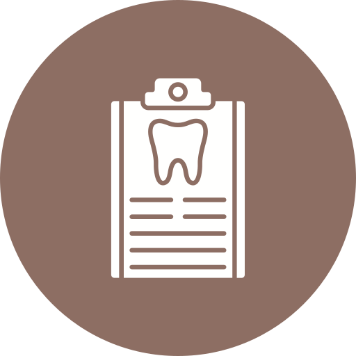 Historial dental icono gratis