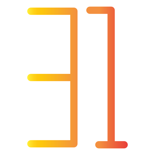 treinta y uno icono gratis