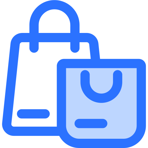 Shopping bag Generic Blue icon