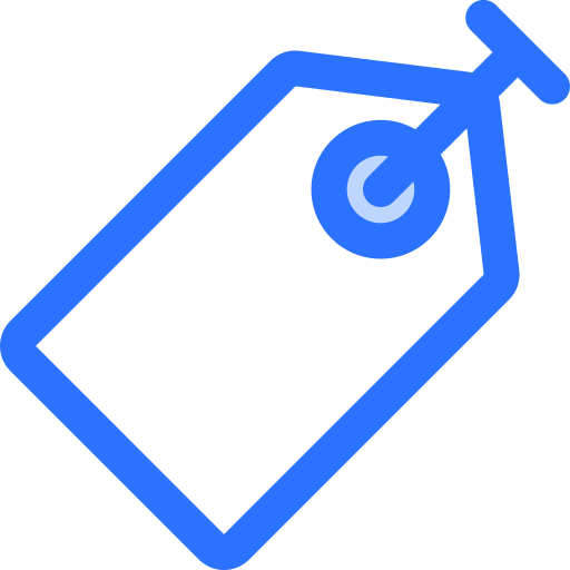 Price tag Generic Blue icon