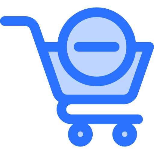 Remove cart Generic Blue icon