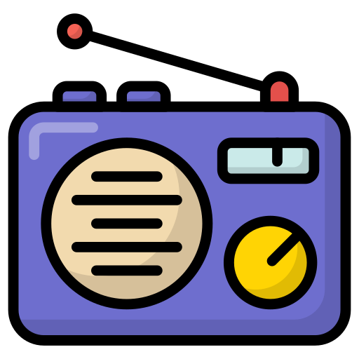 Radio Generic Outline Color icon