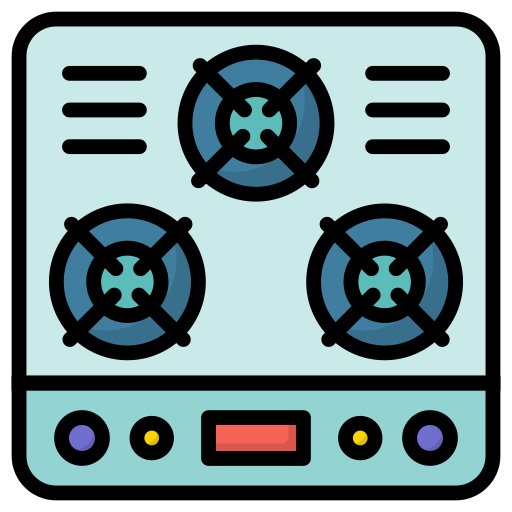 Stove Generic Outline Color icon