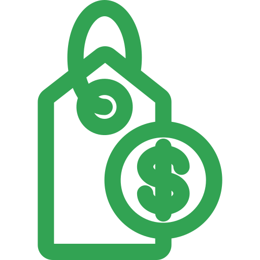 etiqueta de precio icono gratis