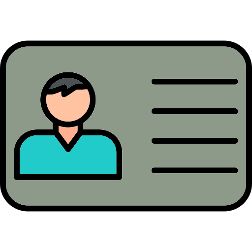 tarjeta de identificación icono gratis