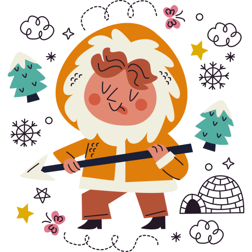 Eskimo free sticker