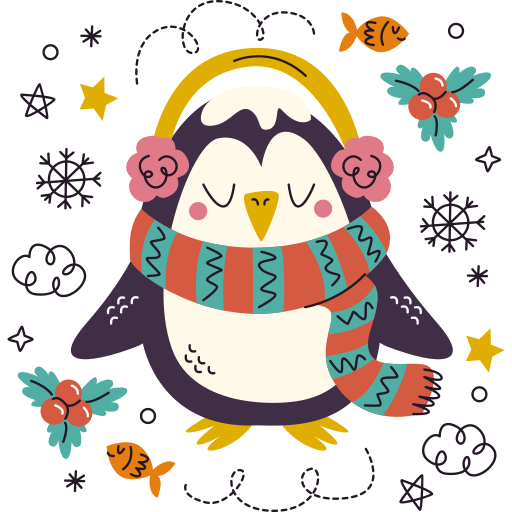 Penguin free sticker Penguin free sticker