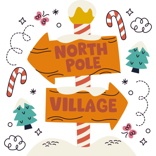 North Pole Stickers - Free signaling Stickers