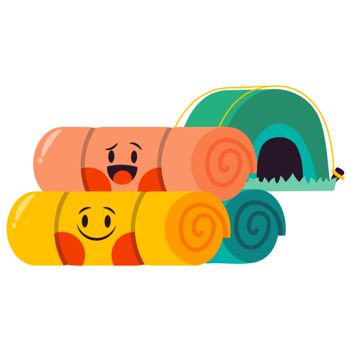 Camping free sticker