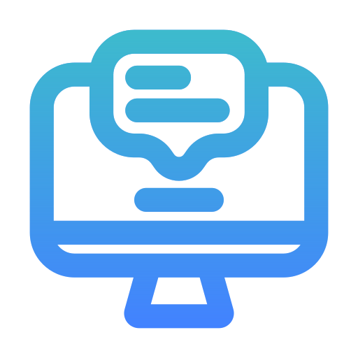 Online interview Generic Gradient icon