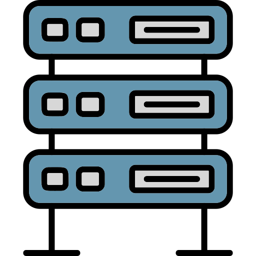 Server Generic Outline Color icon