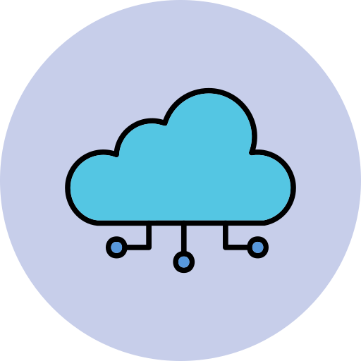 Cloud Computing Generic Outline Color icon