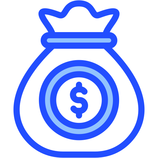 bolsa de dinero icono gratis