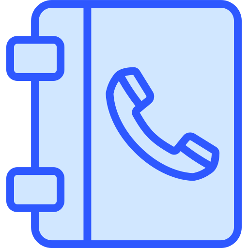 guía telefónica icono gratis