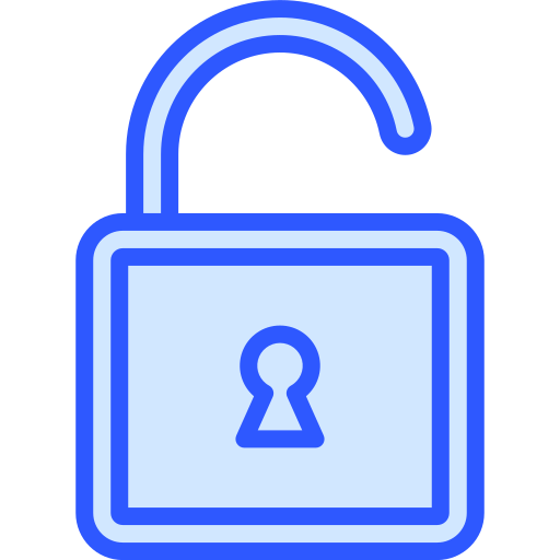 Unlock Generic Blue icon