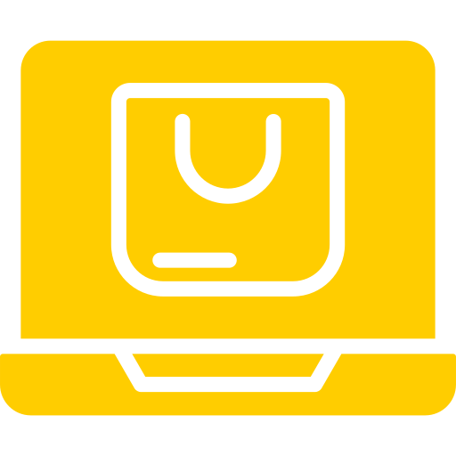 las compras en línea icono gratis