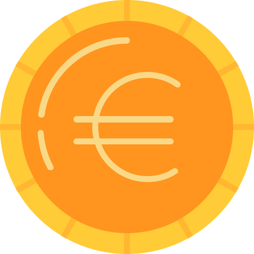 moneda euro icono gratis