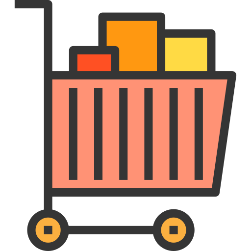 Shopping cart itim2101 Lineal Color icon