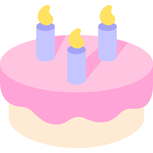 pastel de cumpleaños icono gratis